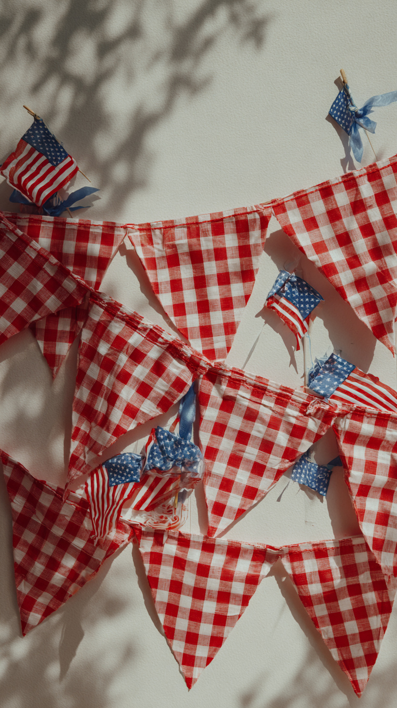 Gingham Tablecloth Wall - Image 1