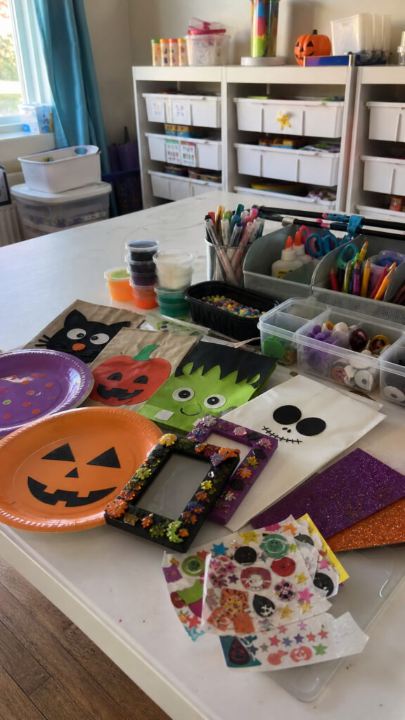 DIY Halloween Craft Station