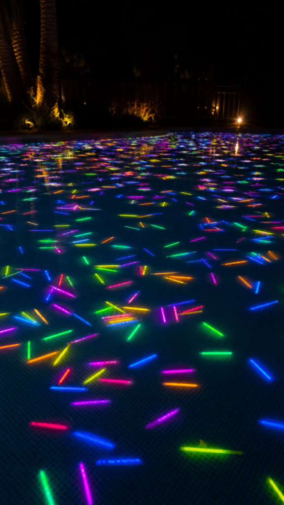 Floating Glow Sticks Everywhere