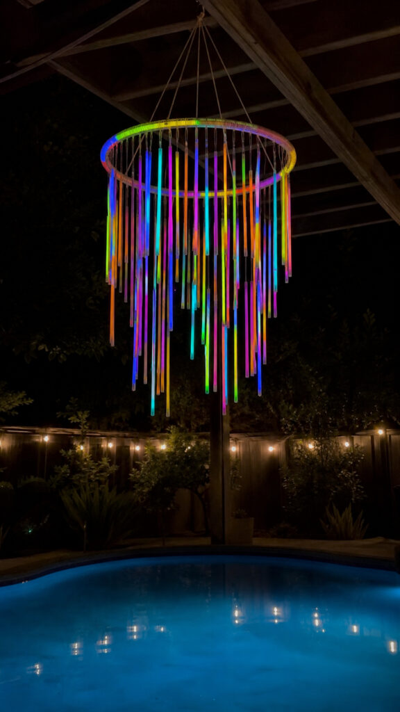 Glow Stick Chandeliers