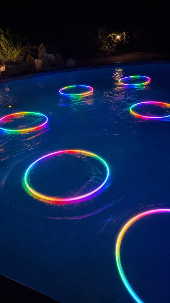 Glowing Hula Hoops