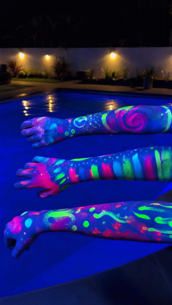 Neon Body Paint And Face Paint