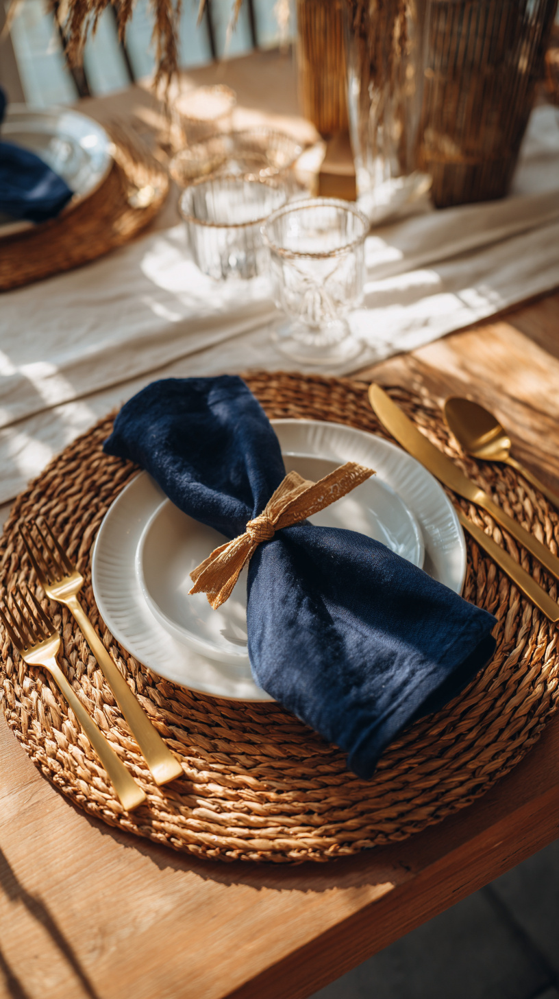 Gold Accent Place Setting - Image 1