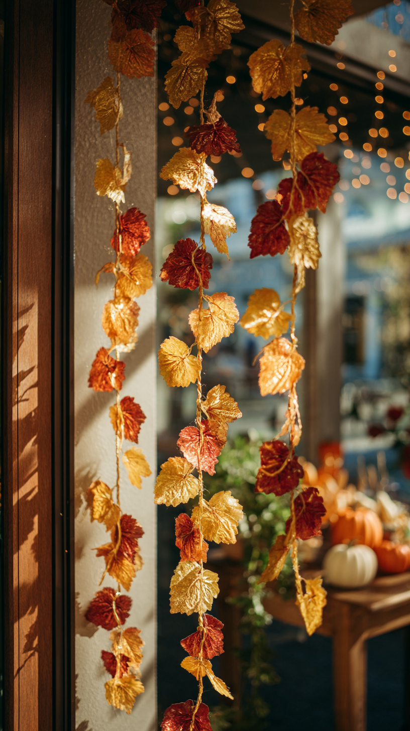 Golden Leaf Garland - Image 2