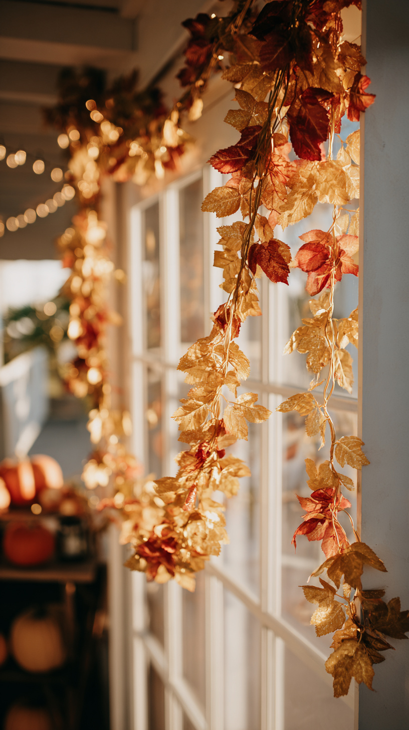 Golden Leaf Garland - Image 3