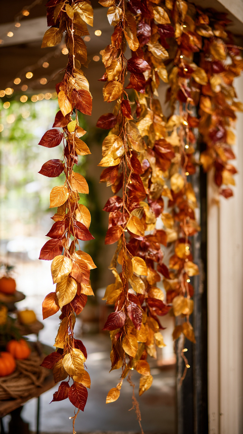 Golden Leaf Garland - Image 1