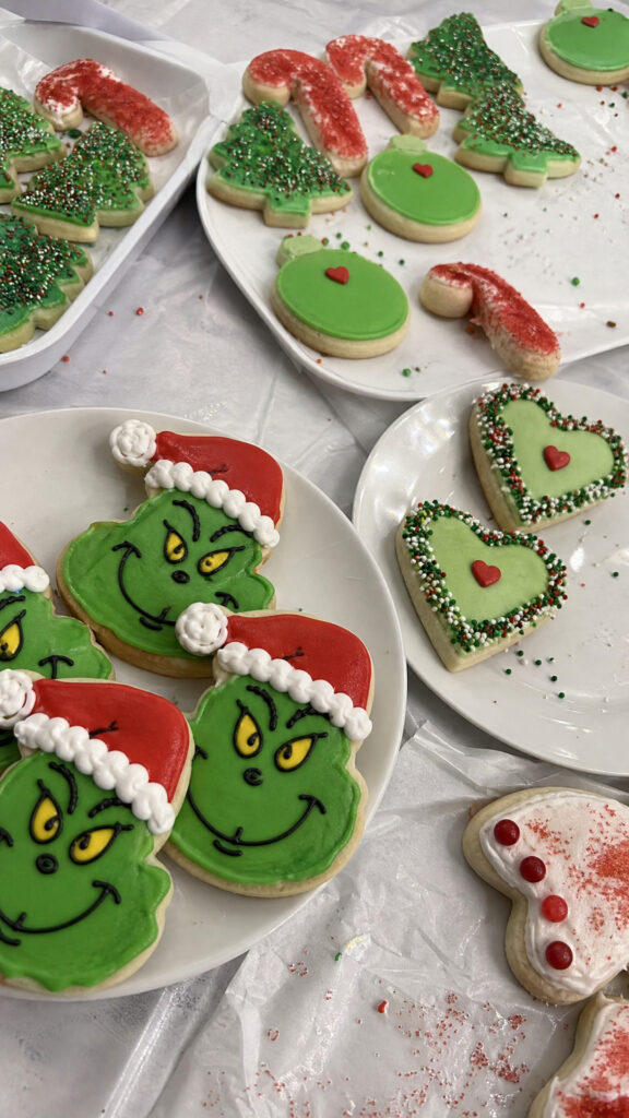 Decorate Your Own Grinch Cookies