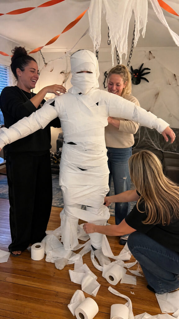 Mummy Wrap Race