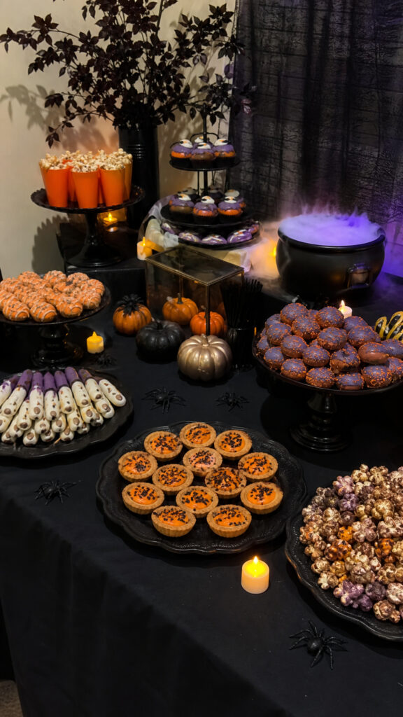 Table Settings and Food Display Areas