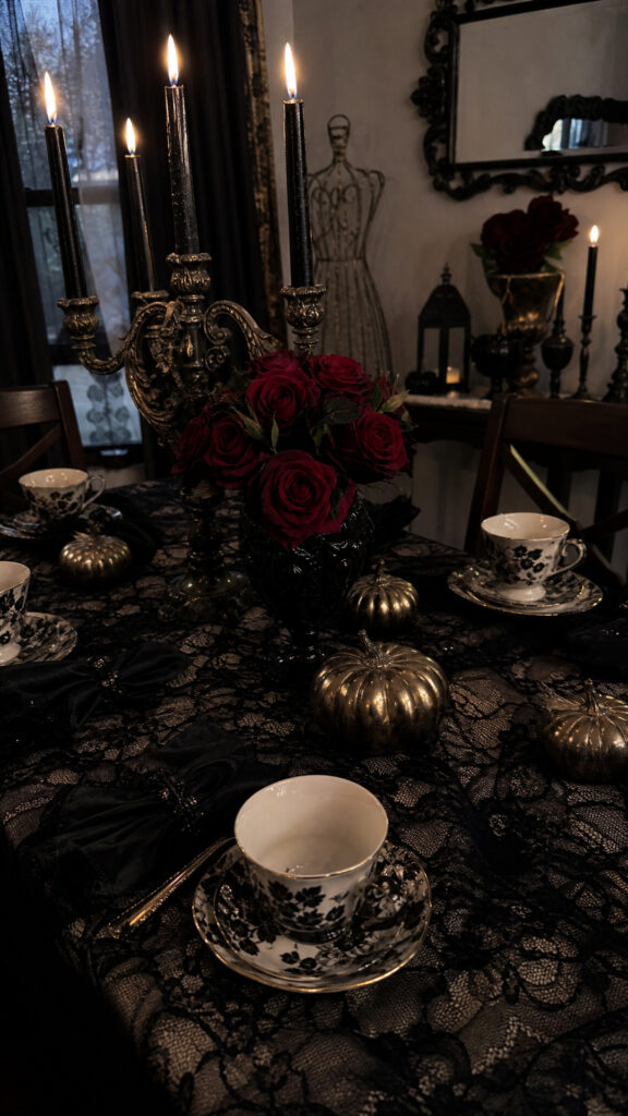 Setting The Spooky Scene With Gothic Table Decor