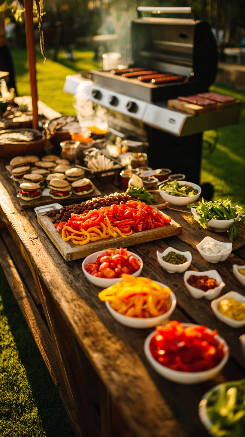 Homemade Burger and Hot Dog Station - Image 1
