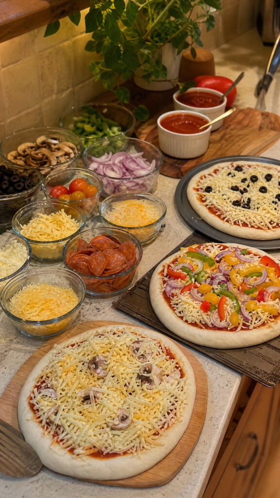 Prepare a Build-Your-Own Pizza Station