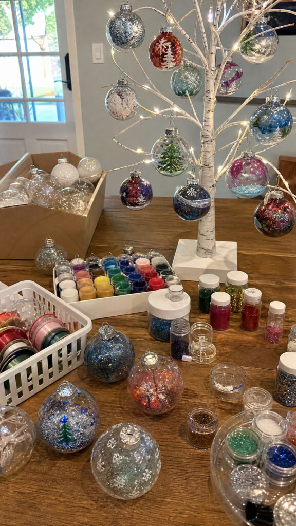 Set Up a DIY Ornament Decorating Station