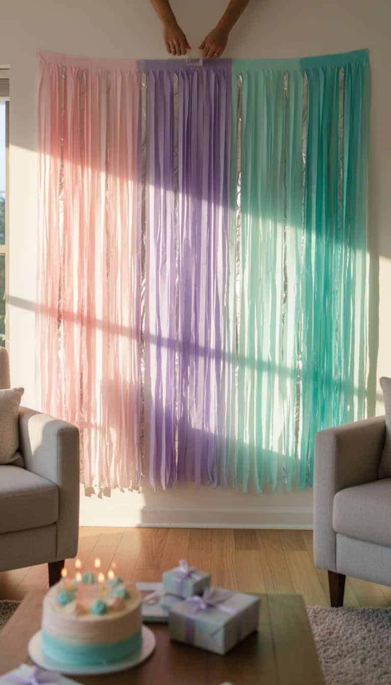 How to Decorate with Streamers: Backdrop Basics