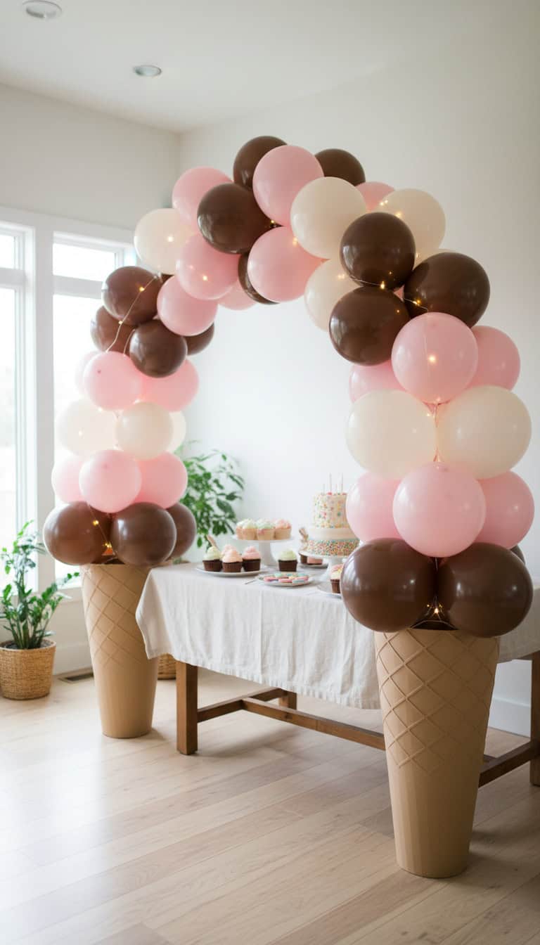 Ice Cream Balloon Arch