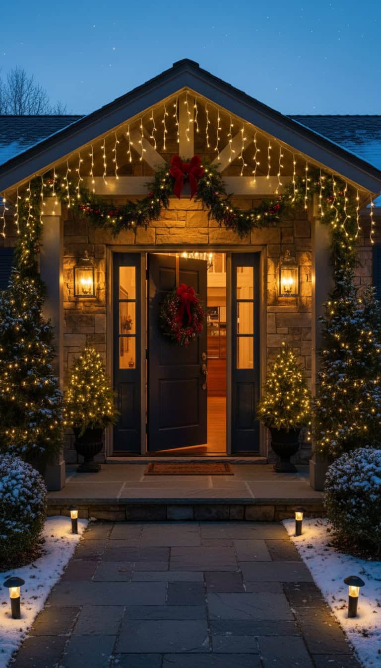 Icicle Lights Entrance