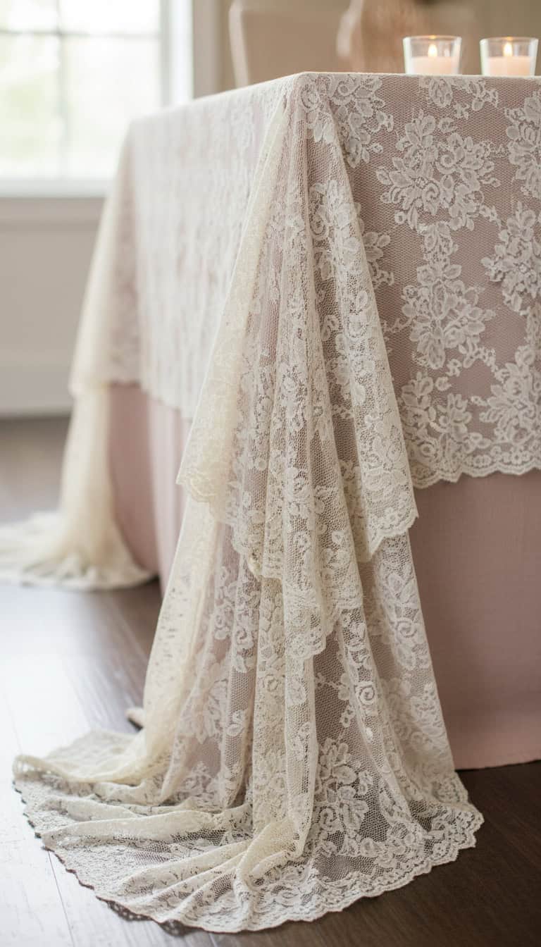 Lace Tablecloth Drapes