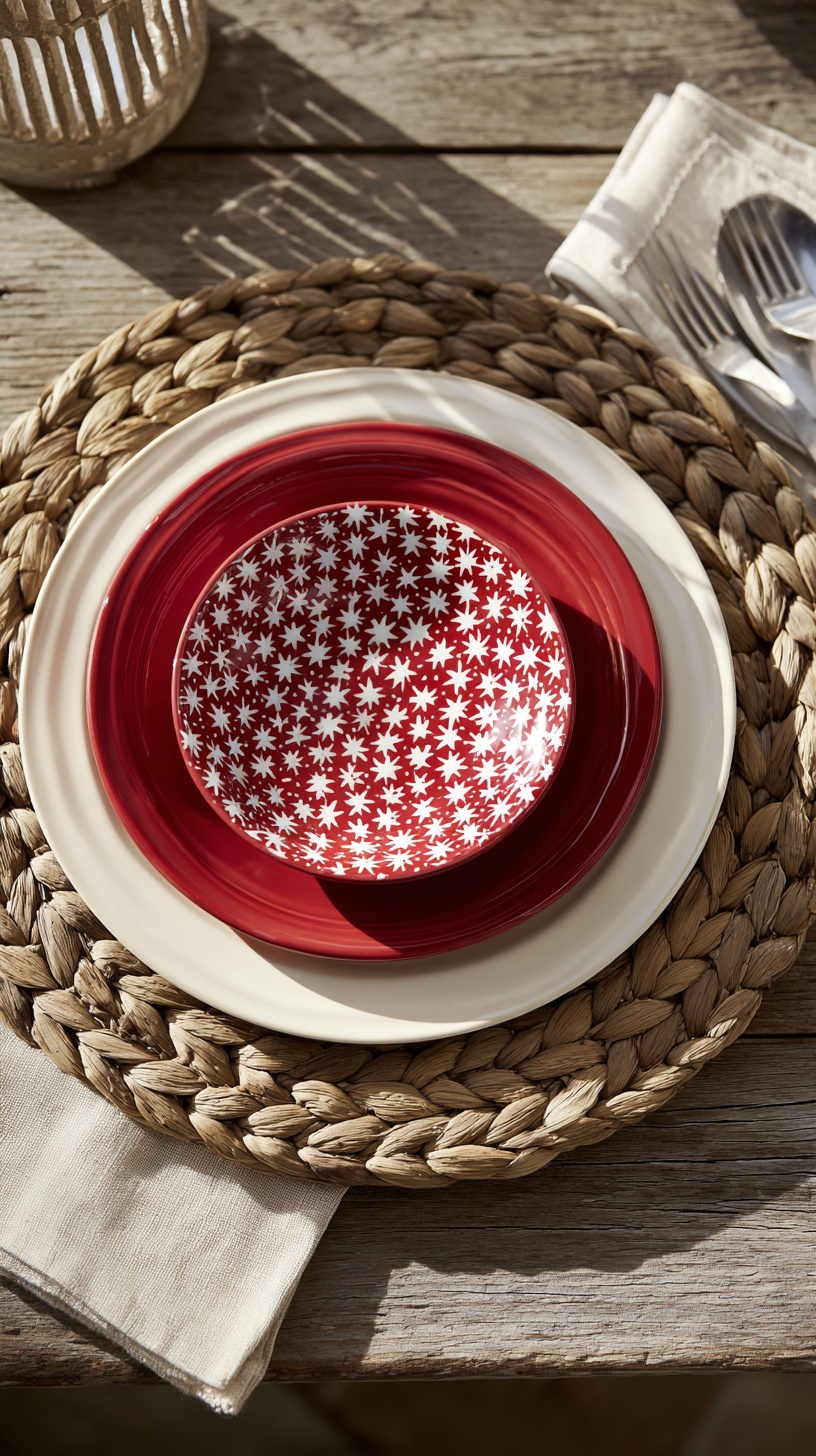 Layered Melamine Place Settings - Image 2