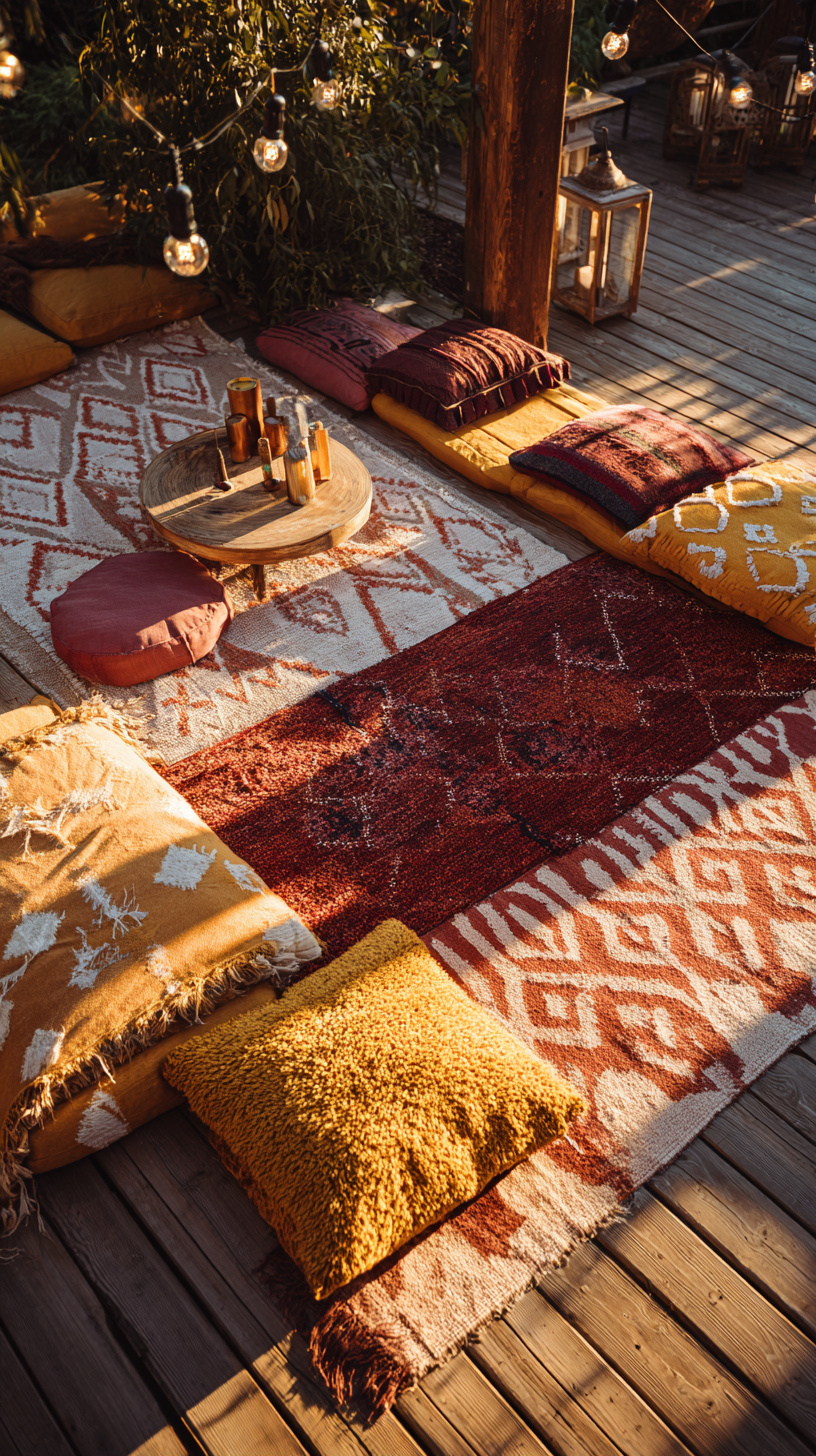 Layered Outdoor Rug - Image 2