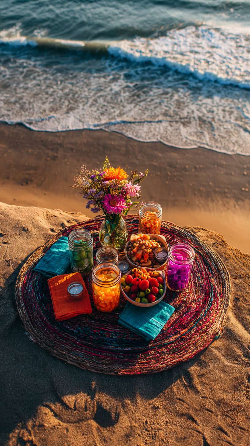 Mini Beach Picnic Setup - Image 1