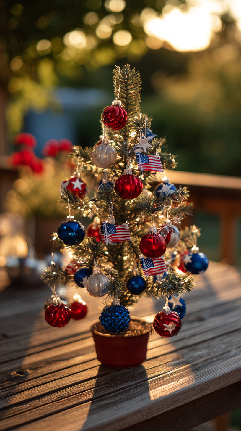 Mini Patriotic Tree - Image 1
