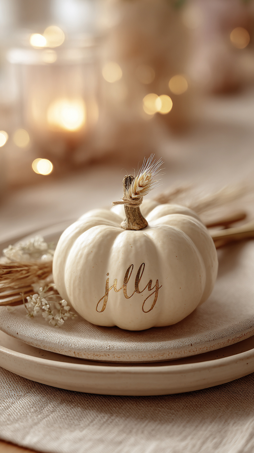 Mini Pumpkin Place Cards - Image 1