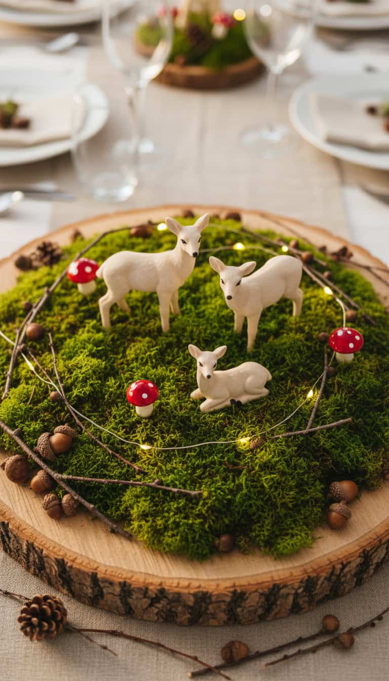 Mossy Woodland Centerpieces