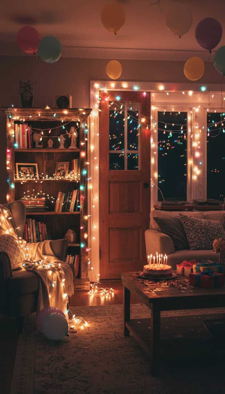 Multi-Color String Drape