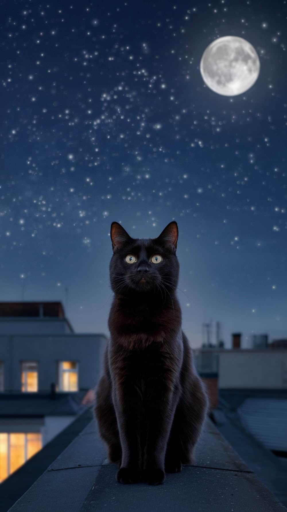 Black Cat iPhone Wallpaper for a Subtle Spooky Touch - Good Mom Living