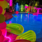 Planning Your Neon Pool Party Theme and Color Scheme