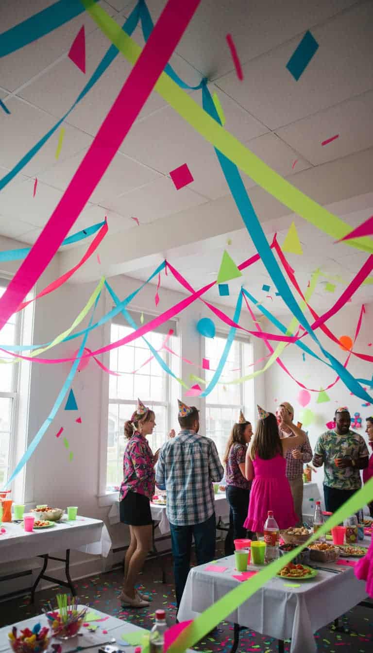 Nostalgic 90s Neon Streamers