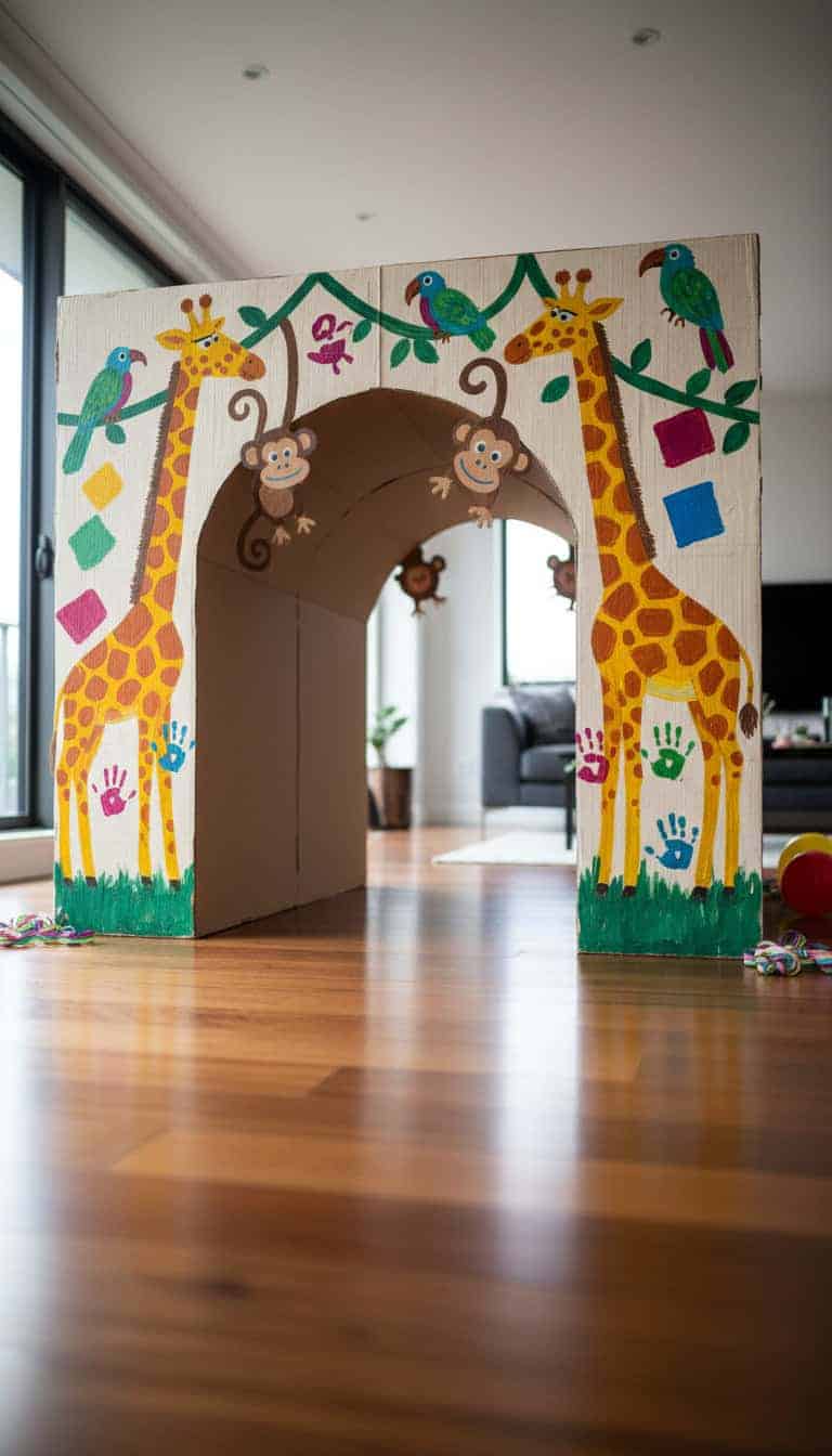 Painted Cardboard Tunnel