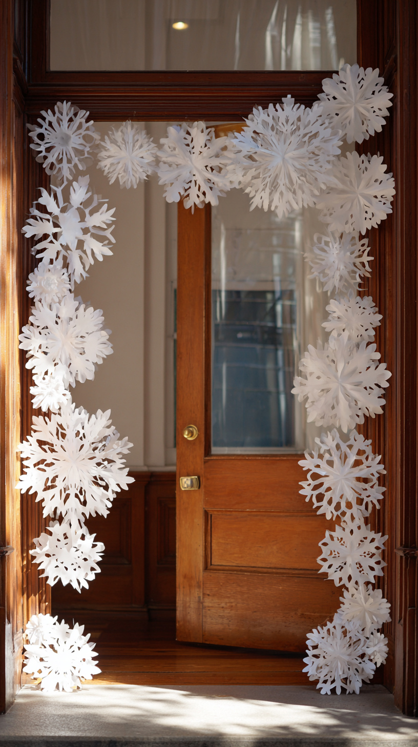 Paper Snowflake Border - Image 2
