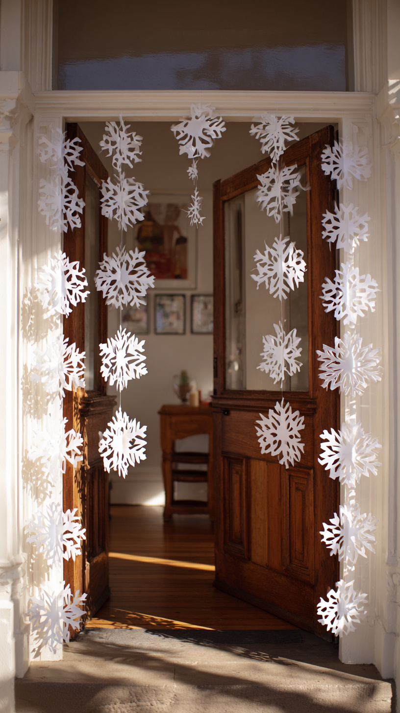 Paper Snowflake Border - Image 3