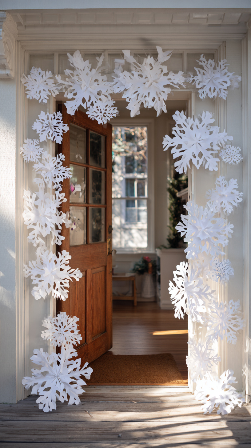 Paper Snowflake Border - Image 1