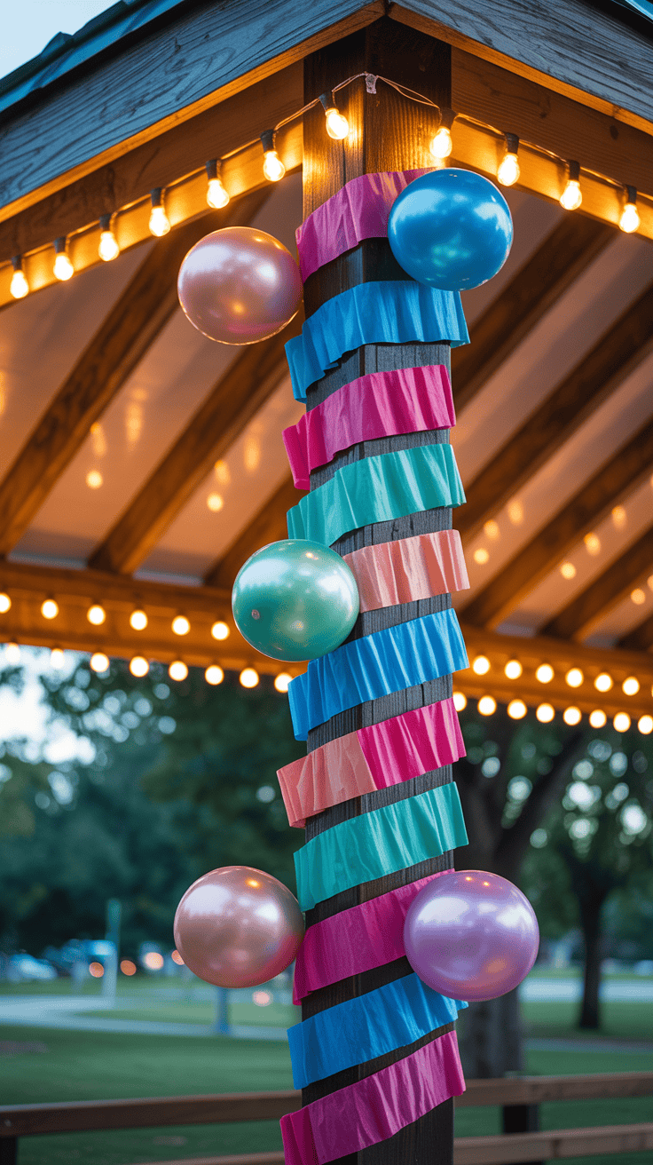Park Pavilion Decorations for Birthday Fun