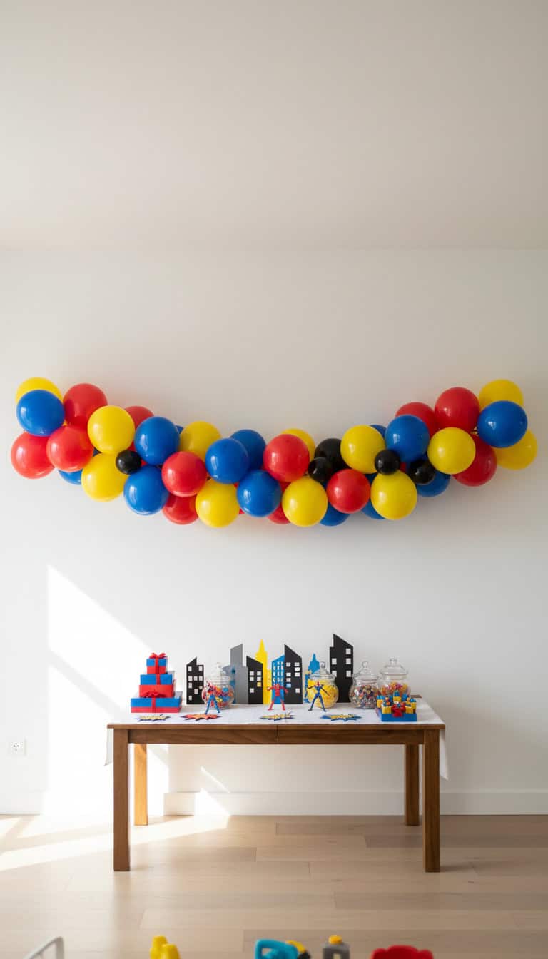 Party Balloon Garland Ideas for Boys' Birthdays