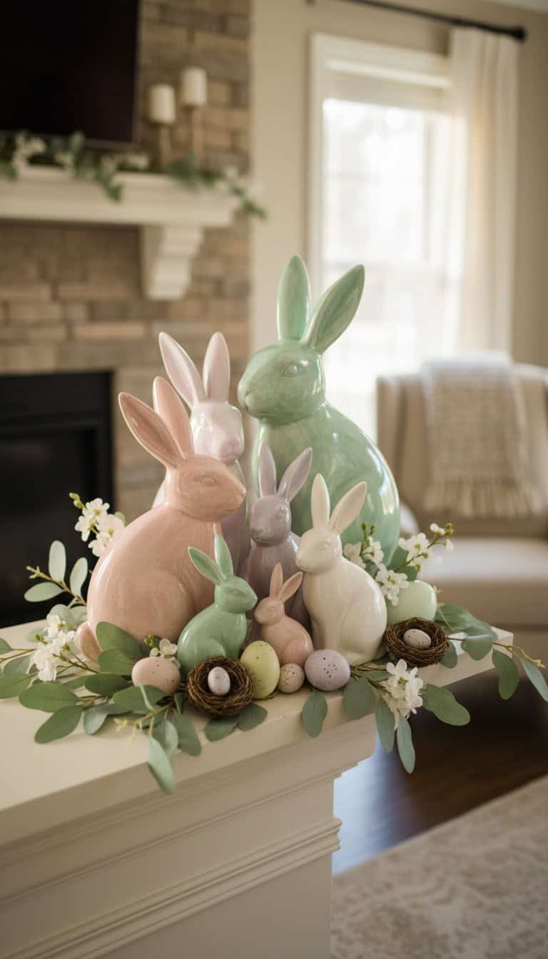 Pastel Easter Bunny Accents