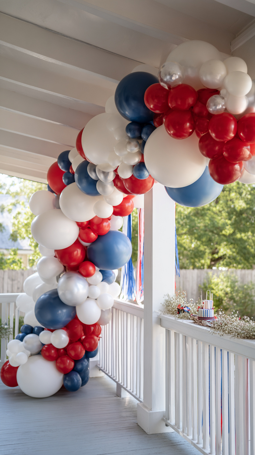 Patriotic Balloon Garland and Streamers - Image 4