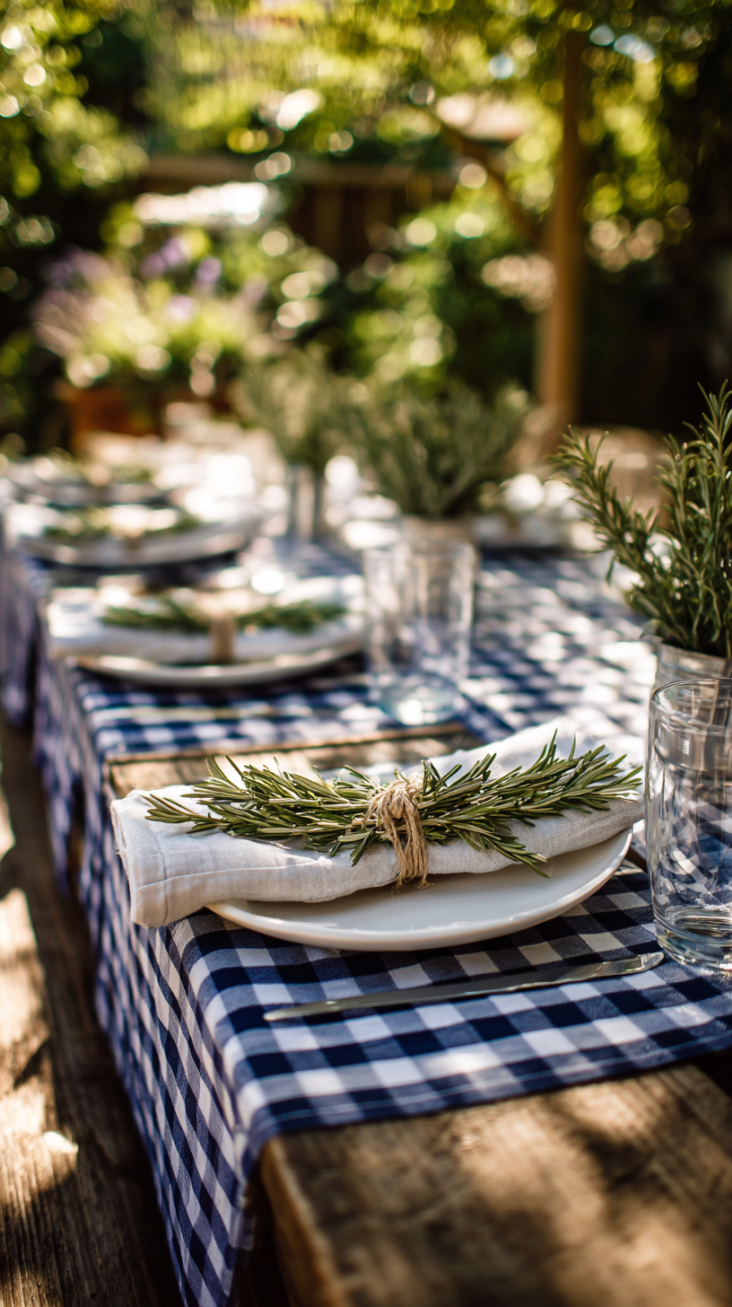 Patriotic Gingham Table - Image 3
