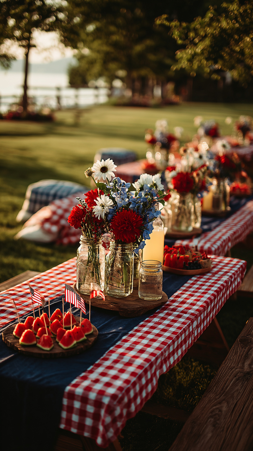 Patriotic Picnic with Red, White, and Blue - Image 4