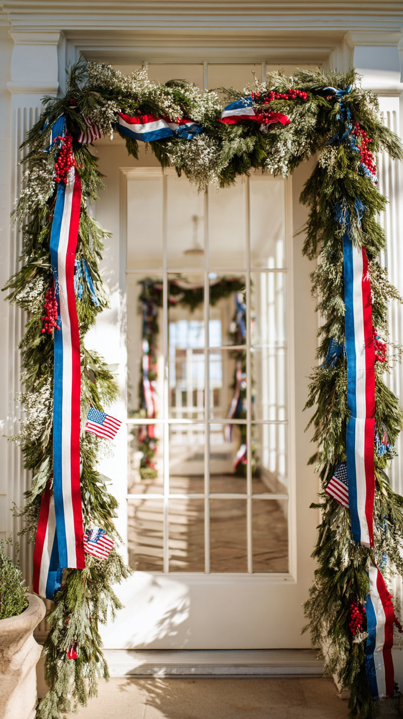 Patriotic Ribbon Garland - Image 2