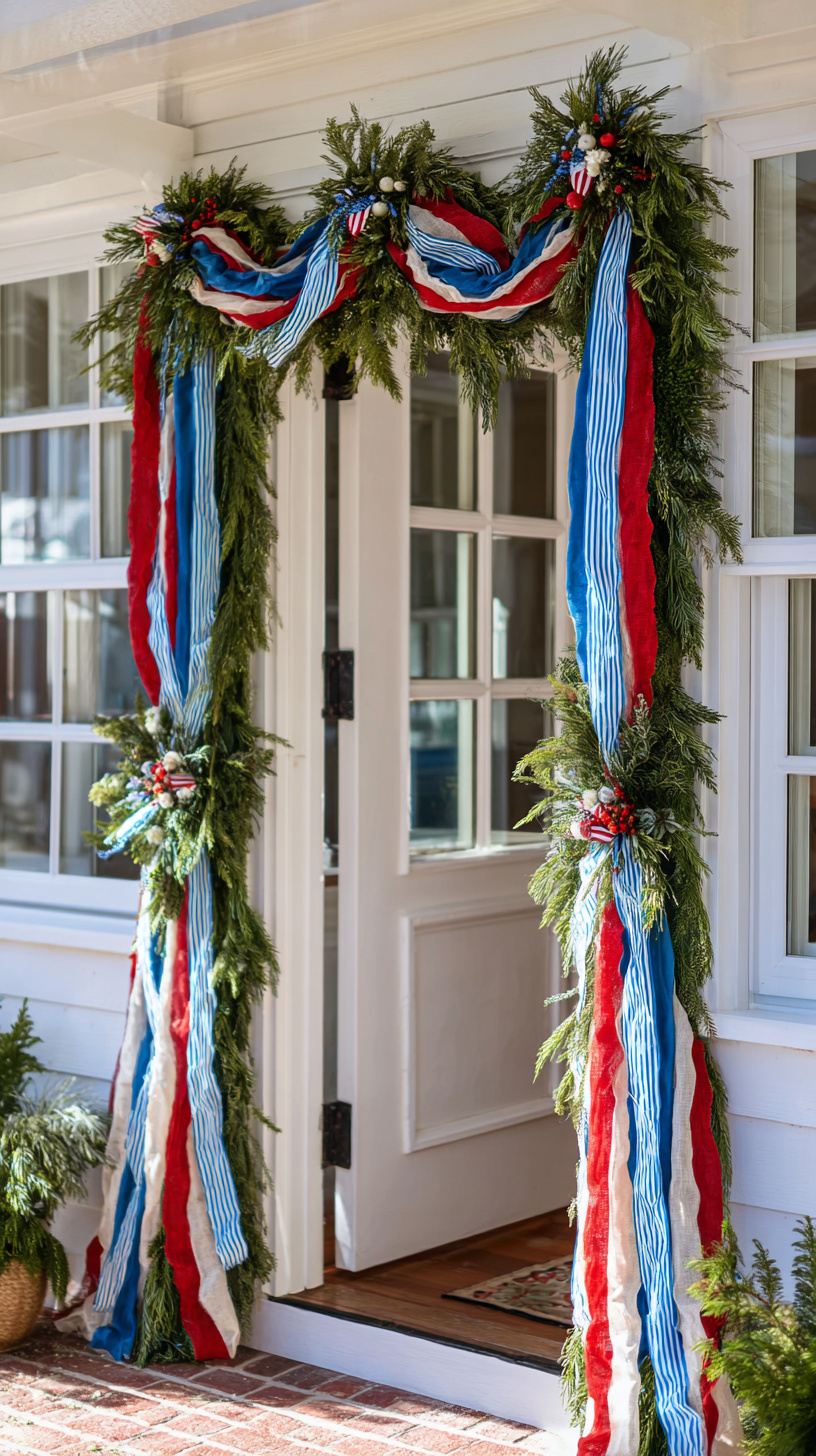 Patriotic Ribbon Garland - Image 3