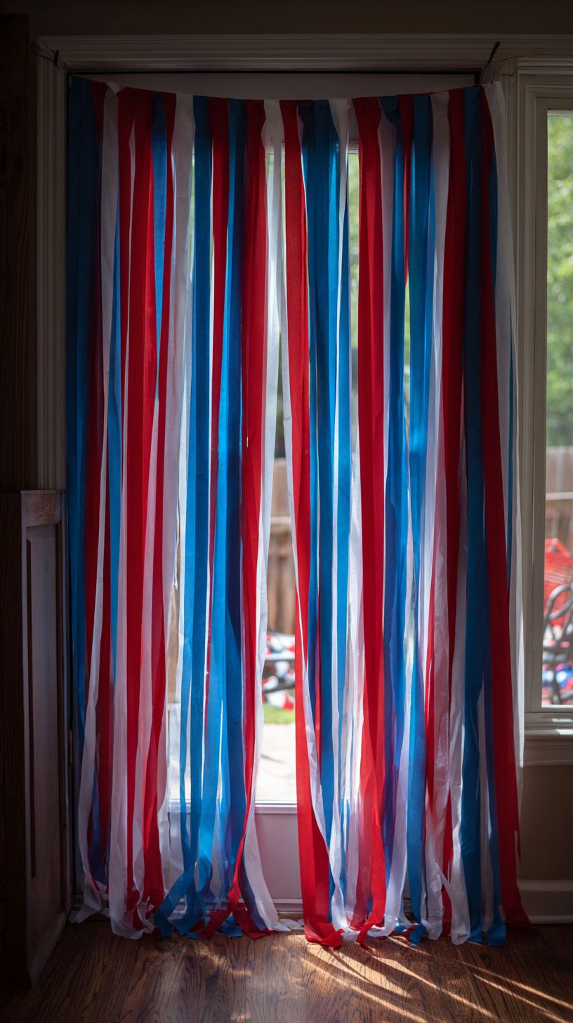 Patriotic Streamer Curtain - Image 1