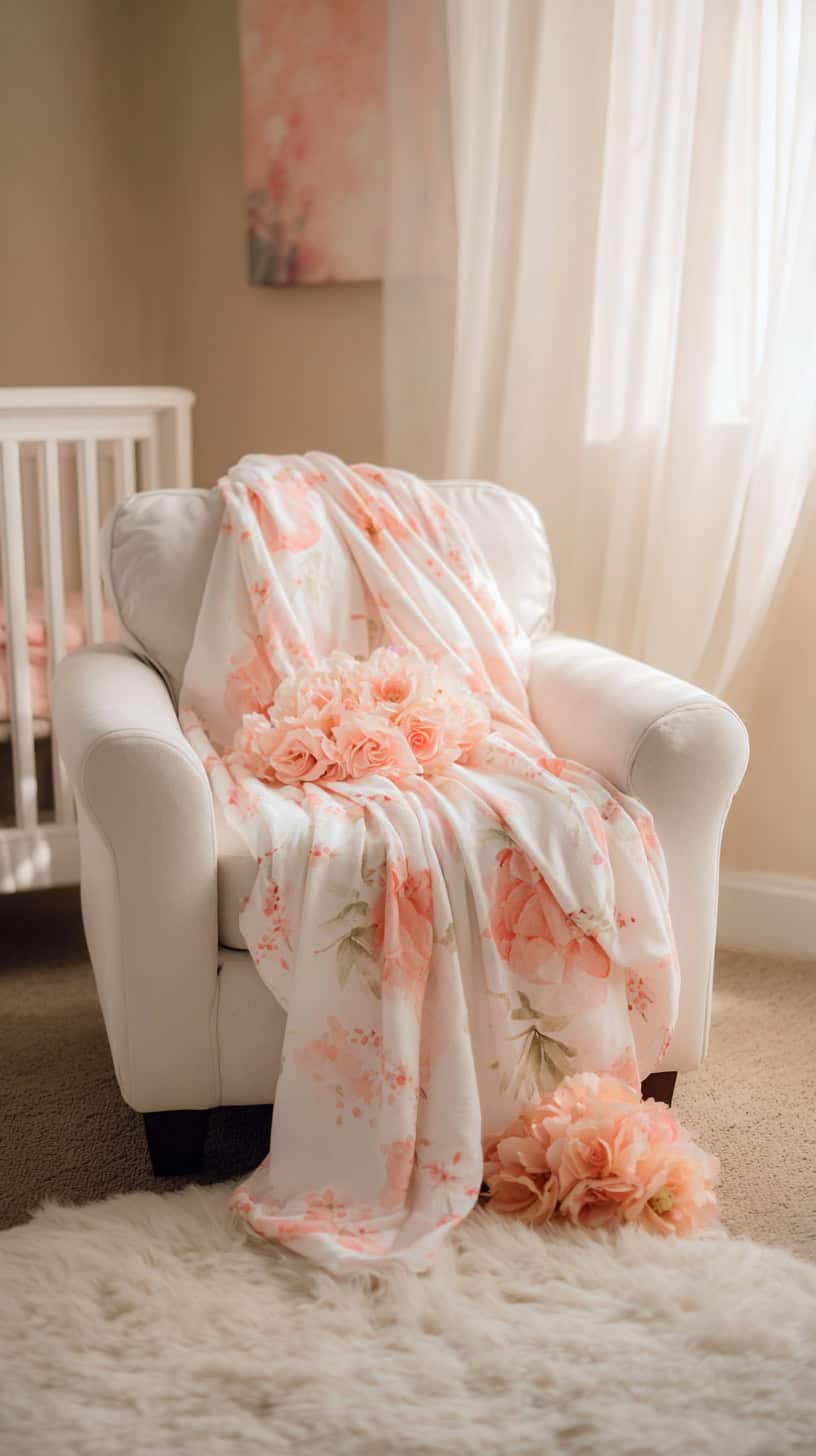 Peach Swaddle Blankets - Image 1