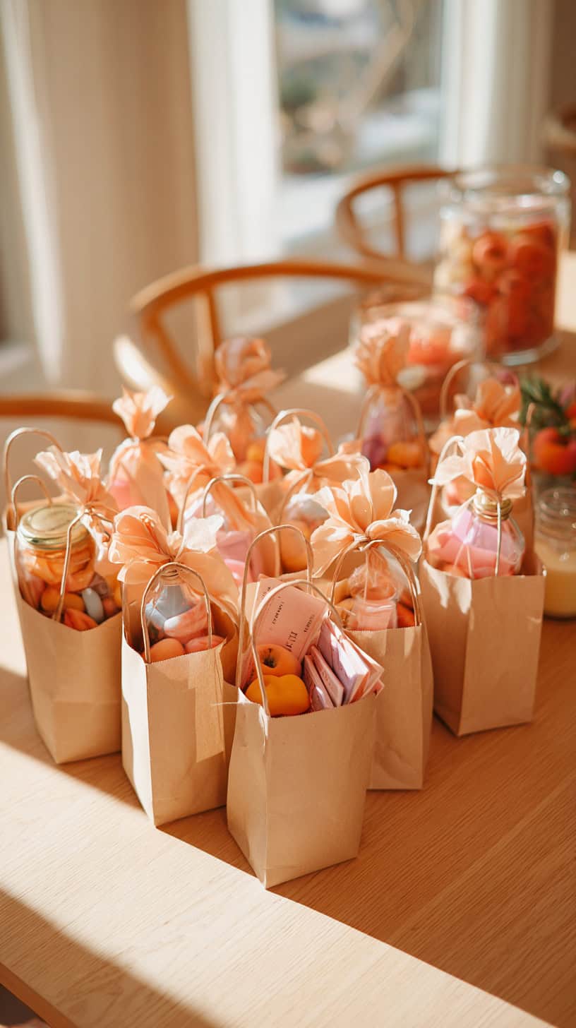 Peach Themed Goodie Bags - Image 1