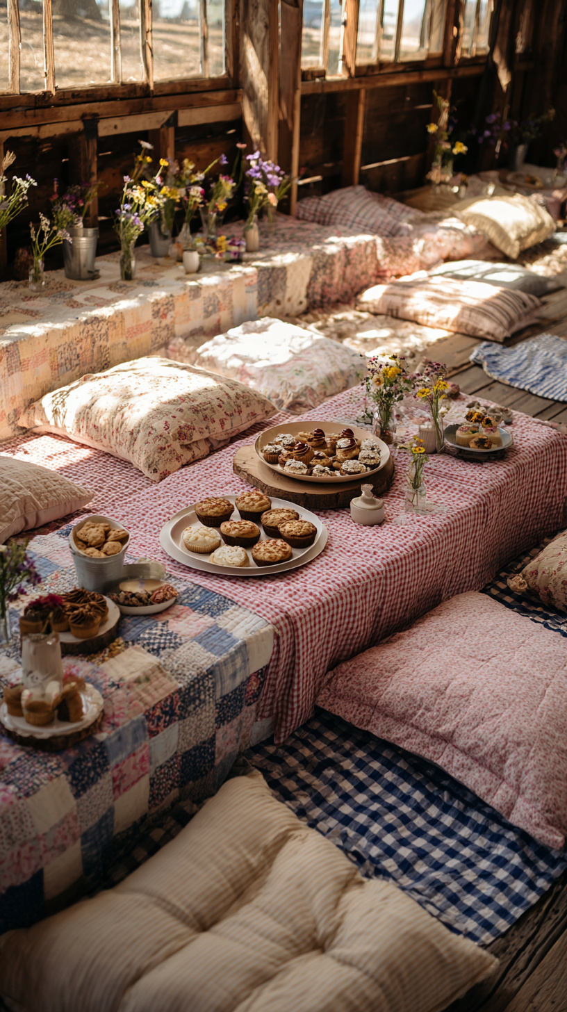 Picnic Blanket Dessert Setup - Image 3