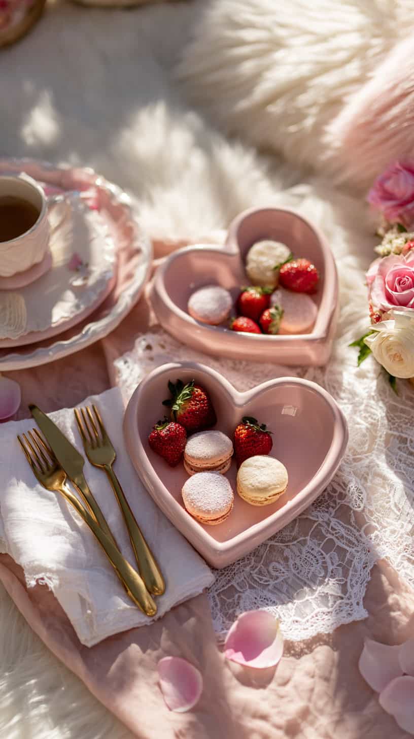 Pink Heart-Shaped Plates - Image 2