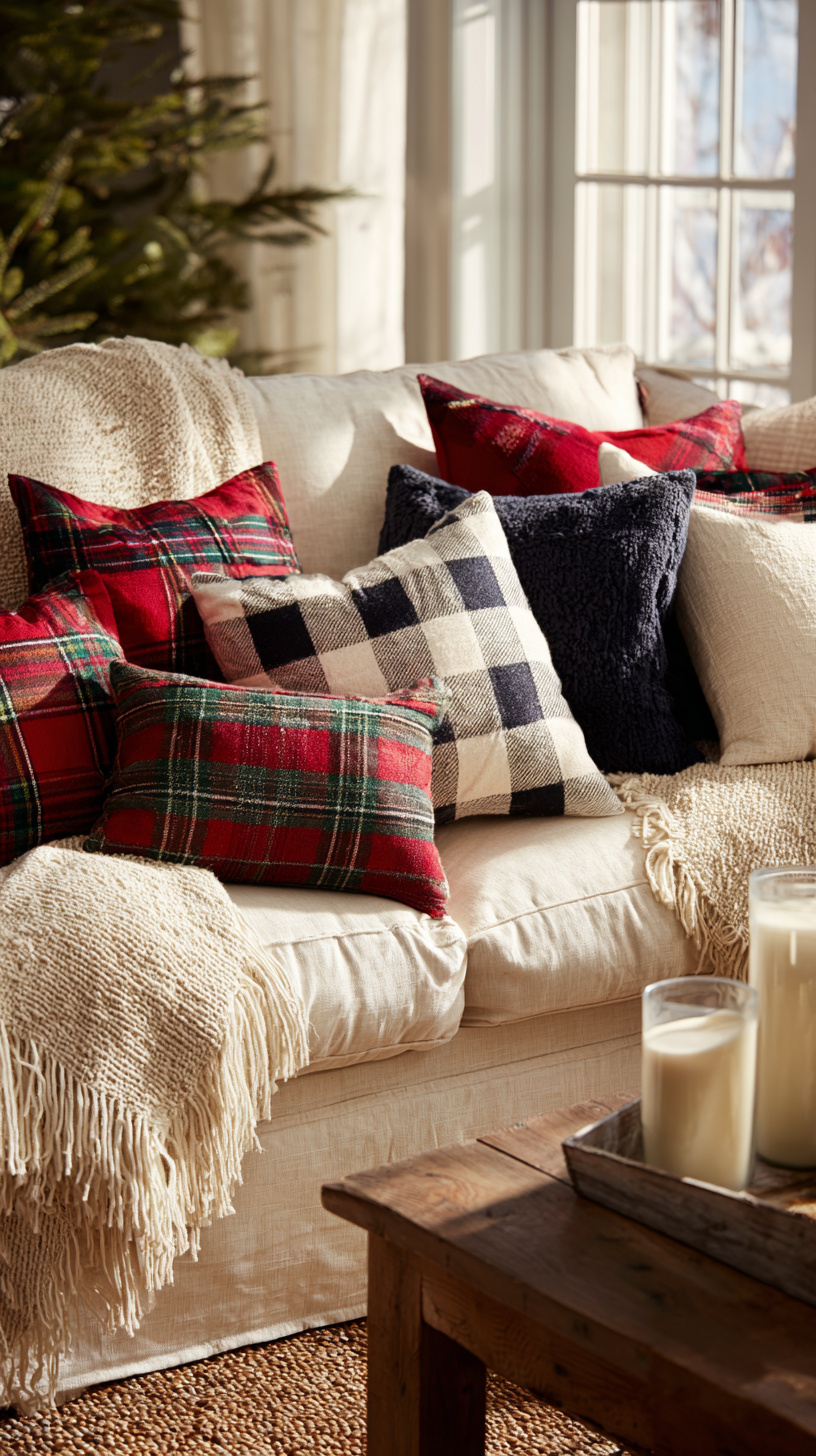 Plaid Throw Pillows - Image 1