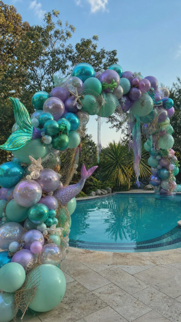 Mermaid Magic Balloon Arch Design